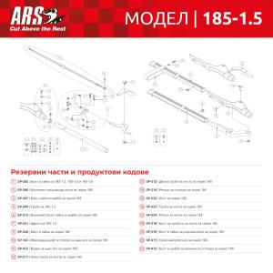 Ножица за висока резитба ARS 185-1.5
