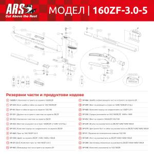 Телескопична ножица ARS 160ZF, 176–301 см